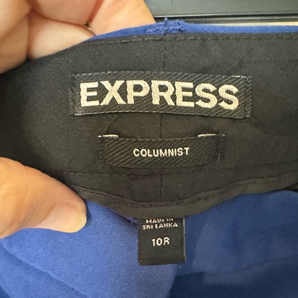 Express Columnist pants with beltloops -blue size 10R - Picture 3 of 3